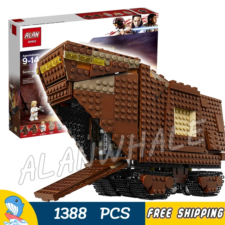 

1388pcs Space Wars Sandcrawler armoured Crrier Transport Vehicle 05146 Model Building Blocks Toys Bricks Compatible With Lego
