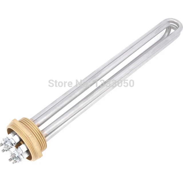 Cheap Free Shipping 3U Shaped 8mm Bar Dia Electric Heating Water Heater Element AC 380V 9000W