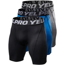 Бег шорты-колготки компрессионные для мужчин спортивные Леггинсы Фитнес Спортивная тренажерный зал облегающие леггинсы Hombre мужские шорты для бодибилдинга