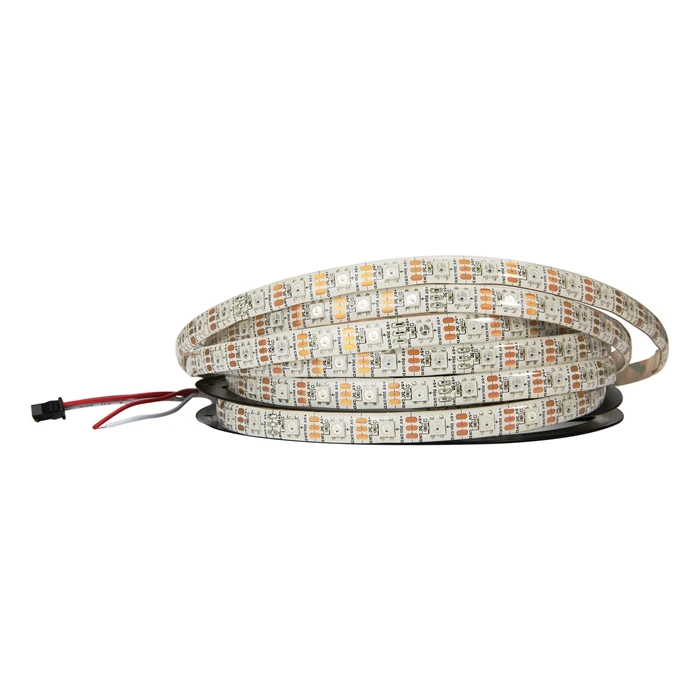 Индивидуально адресуемый 1 м 5 м водонепроницаемый ip67/ip30 5050 rgb 30 60 144 led/m 5v ws2811 ws2812 ws2812b Светодиодная лента черный/белый pcb