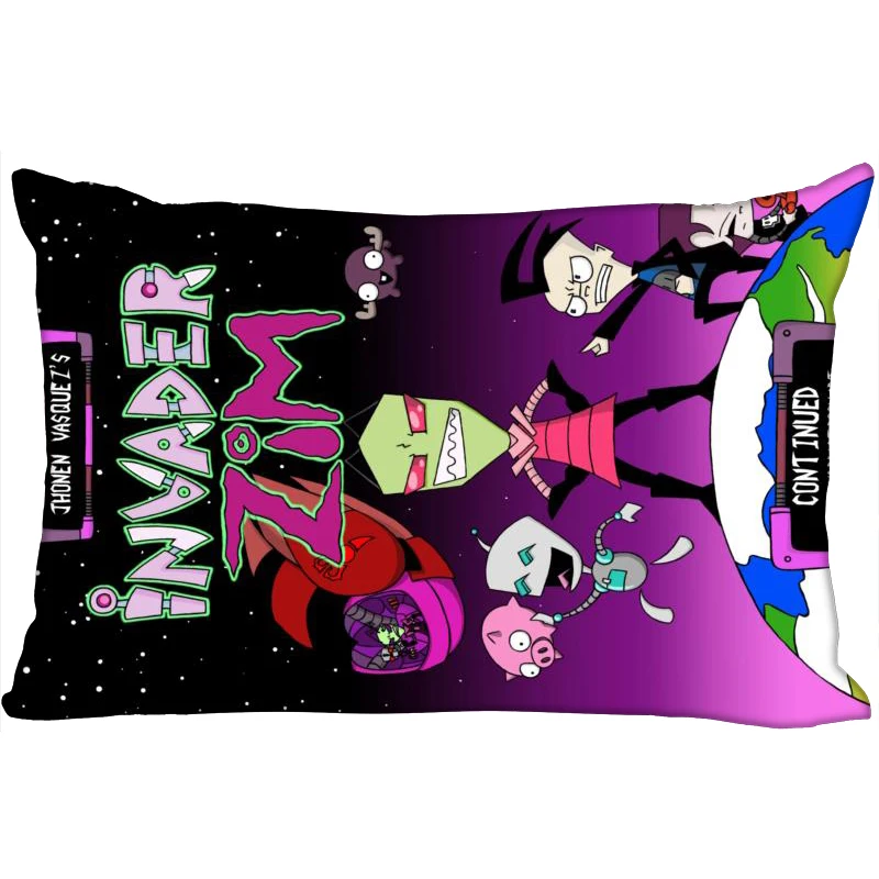 

Planet Invader Zim Hot Rectangle Pillowcases (two-sides) zipper Custom Pillow Cover Wedding Decorative Custom your image gift