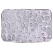 Ванная комната ковролин супер уютный напольный коврик Кухня для ванной, туалета коврик нескользящий коврик ванны из фланели 1 Цвет Прямая