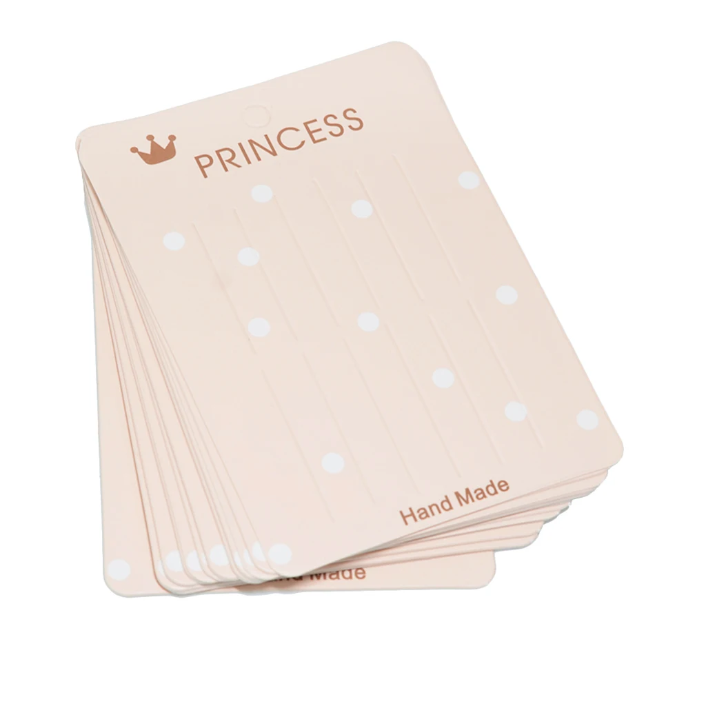 20pcs Hair Clip Card Paper Jewelry Display Cards Paper Cardboard Hair Accessory Cards Blank Hairpin Hair Band Packaging Cards