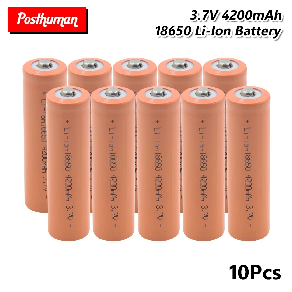 18650 Батарея 3,7 V 4200mAh Высокая плотность энергии перезаряжаемая литий-ионная батарея для фонарика фар