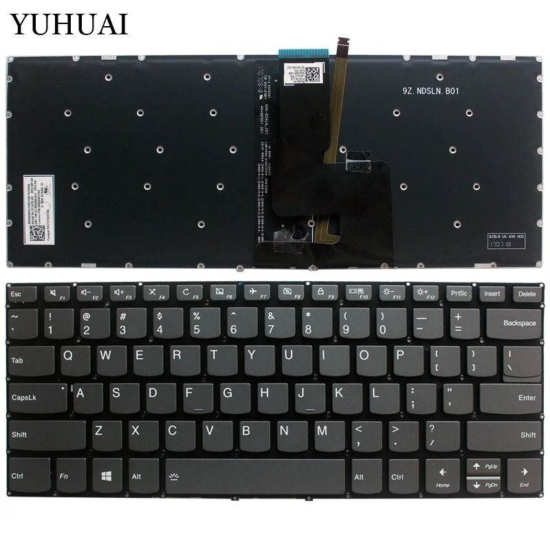  US keyboard For Lenovo FLEX 5-1470 Flex 5-1570 Flex 5-1570 US laptop keyboard with Backlit