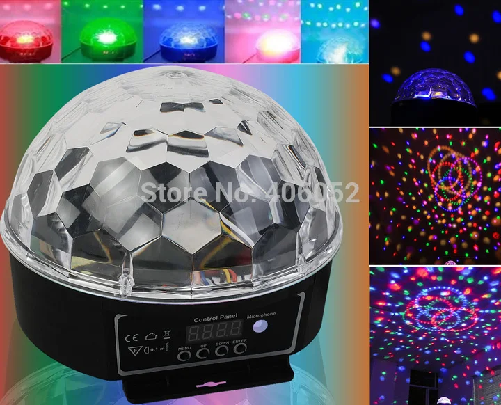 

DMX512 6CH 20W RGB LED Crystal Magic Ball Disco DJ Stage Lights Lighting