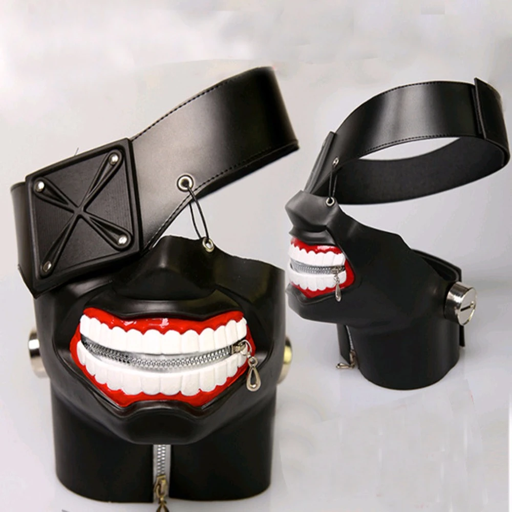 Cosplay New Tokyo Ghoul 2 Kaneki Ken Mask Adjustable Zipper Rubber Masks Cool Mask Blinder Anime Cosplay Accessories Mask Mask Cool Mask Maskmask Kaneki Aliexpress