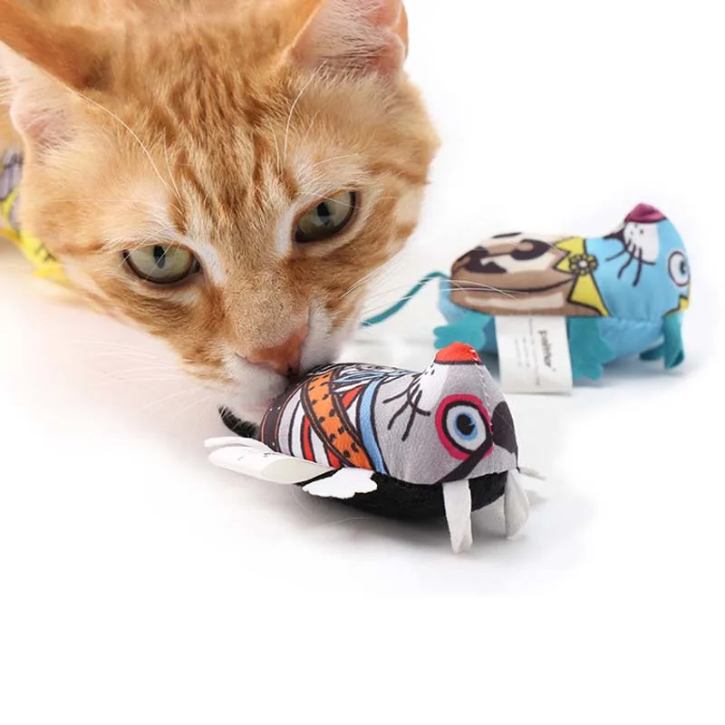 Забавные игрушки для кошек Толстая мышка с кошачьим котом красочный | Отзывы и видеообзор