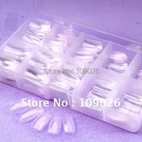 

500PCS CLEAR FRENCH FULL FALSE NAIL TIPS Free Shipping