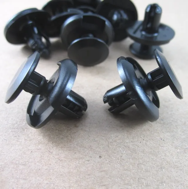 (100PCS) Fender Splash Shield Push Retainer Clips Black forSuzuki 09409