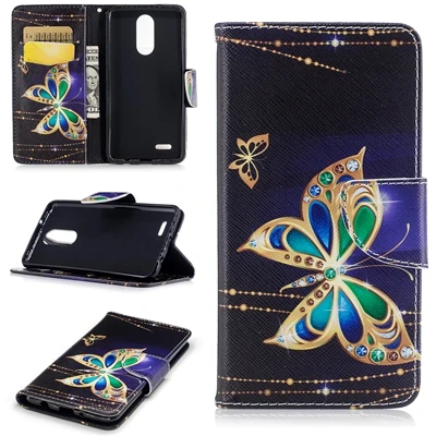 D Телефон Etui для Coque LG K8 чехол X300 M200N Роскошный кожаный бумажник флип чехол для LG K8 / LG LV3 Dual SIM Корпус capinha - Цвет: D