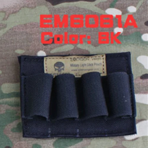 EmersonGear тактическая электронная нейлоновая светящаяся палочка, сумка B Mole, военная сумка, Мультикам, черная EM6061 - Цвет: BLACK