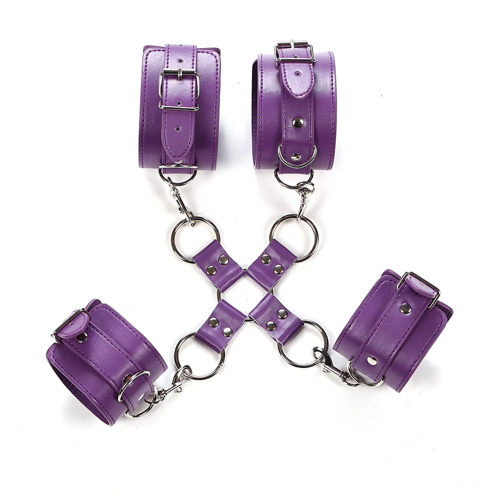  Bondage Toys New PU handkerchief ankle cuffs Sexy fun accessories Sex Handcuffs Sex Toys
