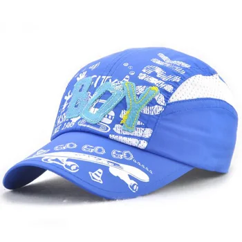 

XEONGKVI Summer Brand Snapback Children Baseball Caps Cotton Hats For Boy And Girl Letter Boy Quick-drying Cap 50-54CM