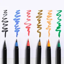 Мягкая кисть 24/36/48/60 акварельные краски кисти ручка для рисования акварельные Маркеры Набор для рисования манга товары для рукоделия