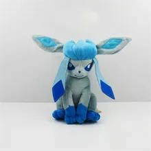 2016 20cm New Hot Glaceon Eevee Plush Toys Anime Glaceon Doll Baby Toys Action Figure Children