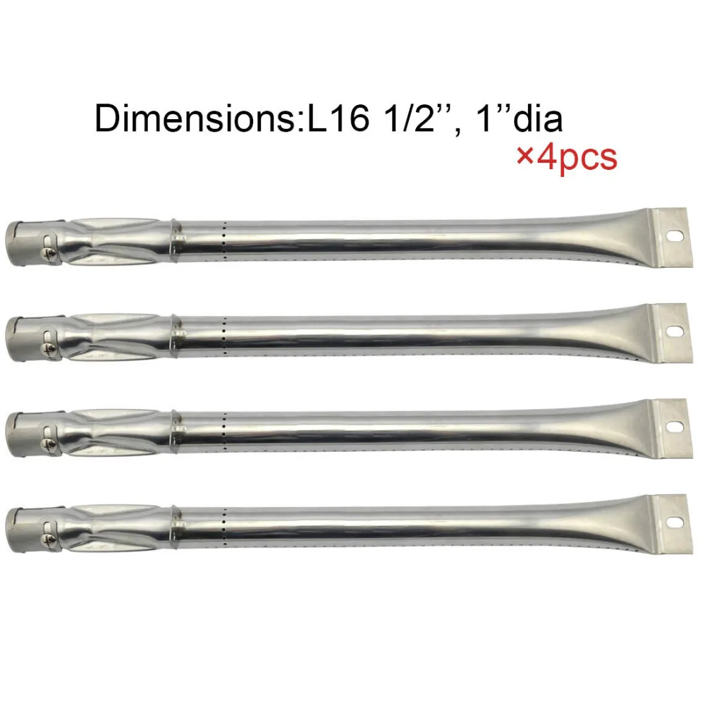 Grill King 12411 BBQ Parts Gas Grill Replacement 16.5 Inch Straight Stainless Steel Burner 4pack Grill King 12411 BBQ Parts Gas Grill Replacement 16.5 Inch Straight Stainless Steel Burner 4pack