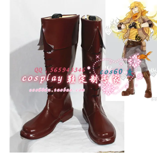 RWBY/желтые ботинки на Хэллоуин для косплея Yang Xiao Long ver 3 обувь S008|rwby boots|shoes shoesshoes |