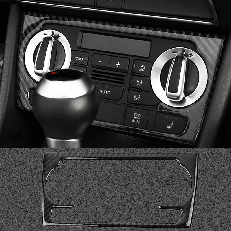 

Carbon Fiber Center Console Air Condition Switch Decoration Stickers Covers For Audi Q3 2013-2017 LHD