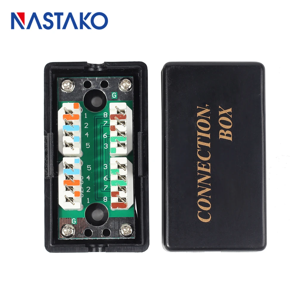 NASTAKO Unshieled RJ45 CAT5e соединительная коробка/LSA к LSA коробка/RJ45 удлинитель Пластиковый