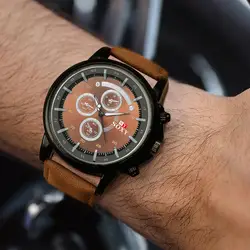Для мужчин часы модные кожаные спортивные часы Erkek коль Saati Reloj Hombre Relogio Masculino женский часы для Для мужчин 2018 Relojes