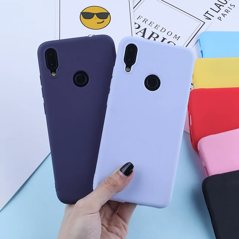 

Candy Color Silicone TPU Phone Case For Xiaomi Redmi 7 6 Pro 6A TPU Silicone Matte Covers For Redmi Note 7 6 5 Pro MI 8 9 Lite