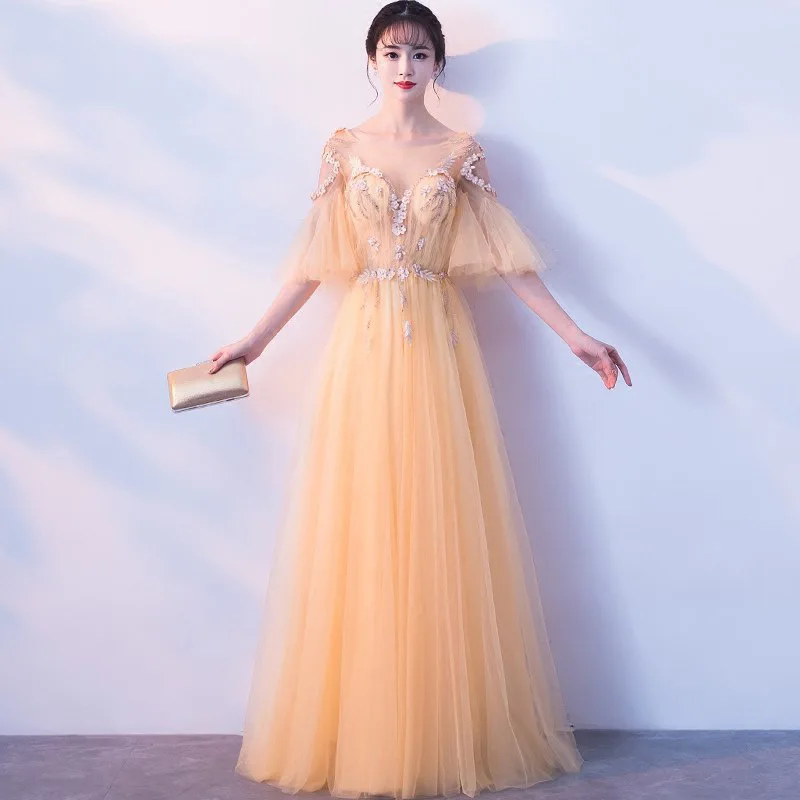 

Party Art Performance Costume Chorus Dress Flower Embroidered Dames Jurken Haute Couture Noble Elegant Gown Birthday Girls A291