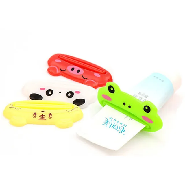 1pcs Bathroom Home Tube Rolling Holder Squeezer Easy Press Cartoon Toothpaste Dispenser Bathroom Accessories Color Random 1pcs Bathroom Home Tube Rolling Holder Squeezer Easy Press Cartoon Toothpaste Dispenser Bathroom Accessories Color Random