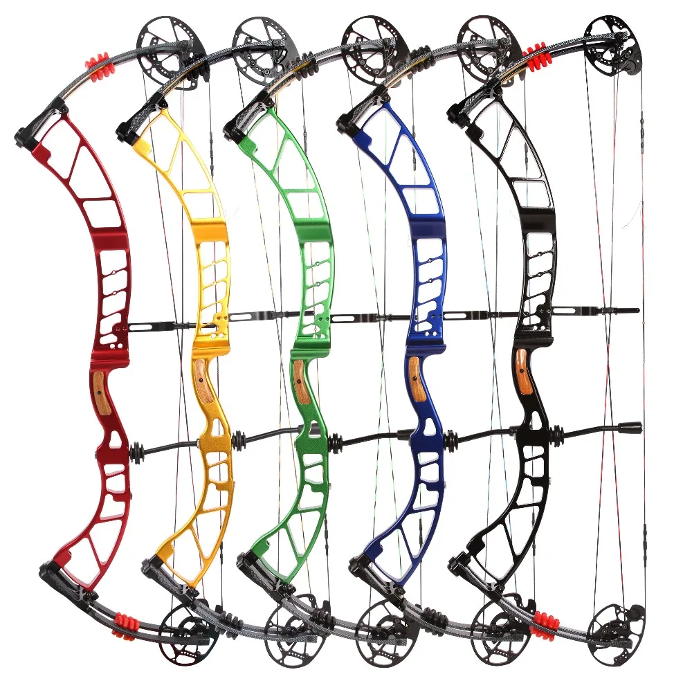 Sanlida Prodigy X10 High End Target CNC Compound Bow 310FPS 50 60lbs 26 28 ''анодированный охотничий Спорт на