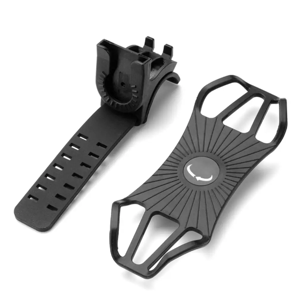 

Bicycle Motorcycle Baby Carriage Silicone Pull-Type Mobile Phone Holder Shock-Proof Stand for 4-6.5 Inch Mobile