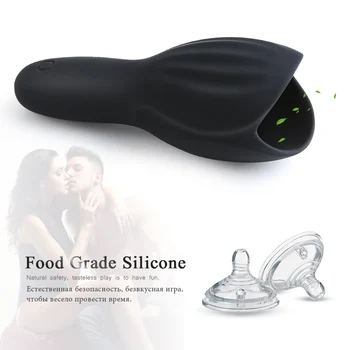 Male Glans Vibrator Penis Massager Male Masturbator Delay Lasting Sex Machine Stamina Trainer adult toy for Men Penis Stimulator 5