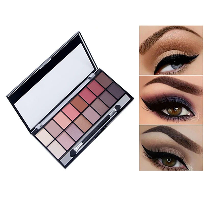 

Cosmetic Eye Shadow Pallete 16 Color Shimmer Eye Shadow Powder Palette Matte Eyeshadow Profissional Makeup paleta 2019