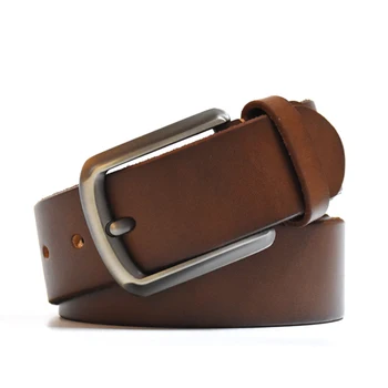 

belt men genuine leather jean's buckle belts luxury brand design wide strap free shipping