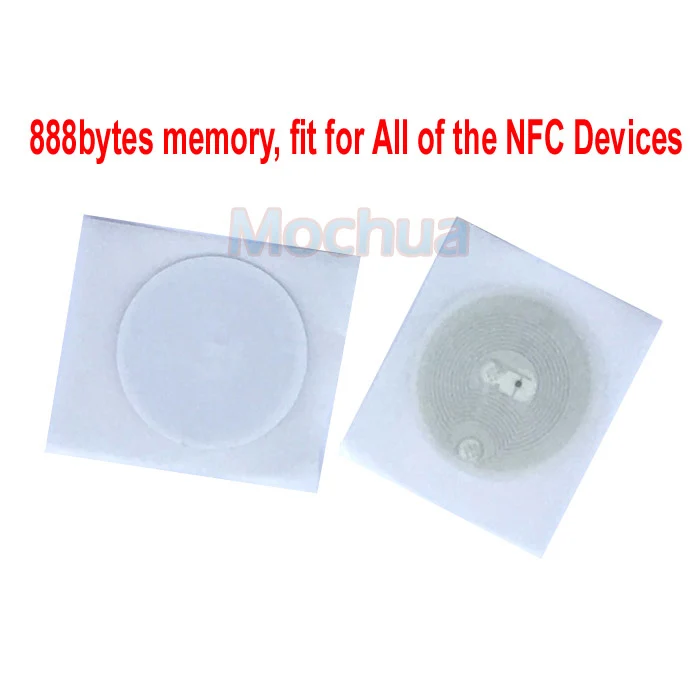 

NTAG216 sticker NFC tag with self-adhesive 888 bytes memory-10pcs/lot