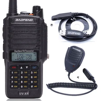 

Baofeng UV-XR 10W High Power 4800Mah Battery IP67 Waterproof Two Way Radio Dual Band Handheld Walkie Talkie +1 Speaker +1 cable