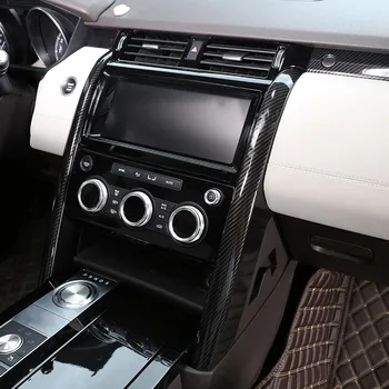 

Carbon fiber style For Land Rover Discovery 5 L462 LR5 2017 2018 Car Central Console Decoration Strips Trim Accessories 2pcs