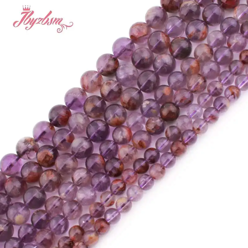 

Natural Round Phantom Ghost Quartz Bead Stone Beads For Jewelry Making DIY Necklace Bracelet Loose Spacer 6/8/10mm Strand 15"