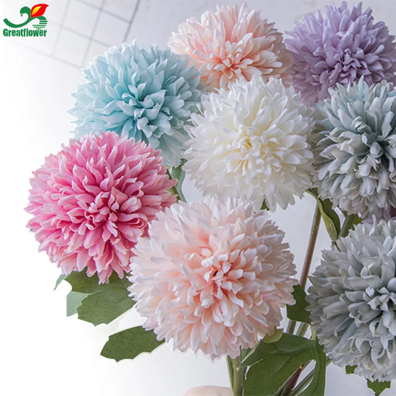 Creative Artificial Flower Dandelion Ball Chrysanthemum Fake Flower