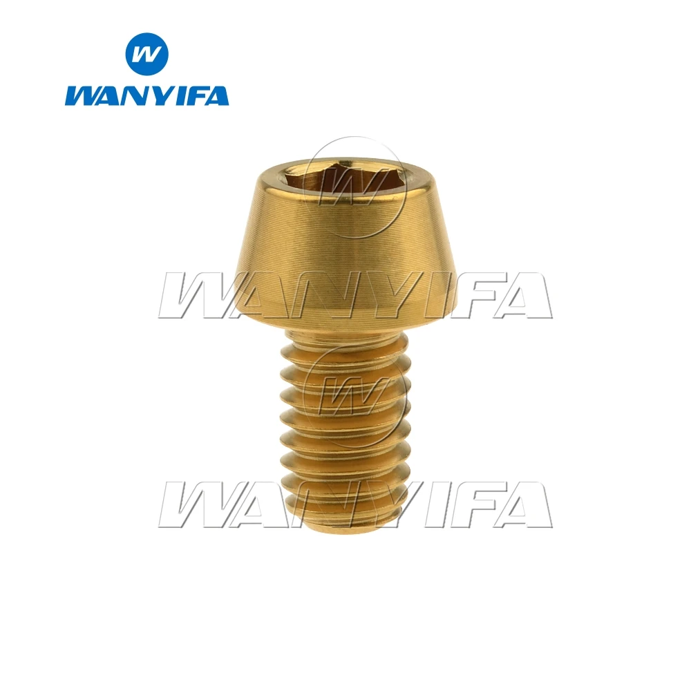 Титановые болты Ti винтовые конические головки M6x10 15 16 18 мм велосипедные болты для велосипедных деталей