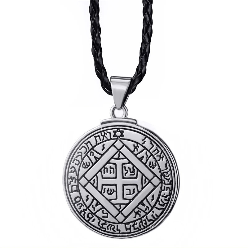 Wholesale 5pcs Men's Talisman of Venus Solomon Seal kabbalah Pendant Chain WP298 Wholesale 5pcs Men's Talisman of Venus Solomon Seal kabbalah Pendant Chain WP298