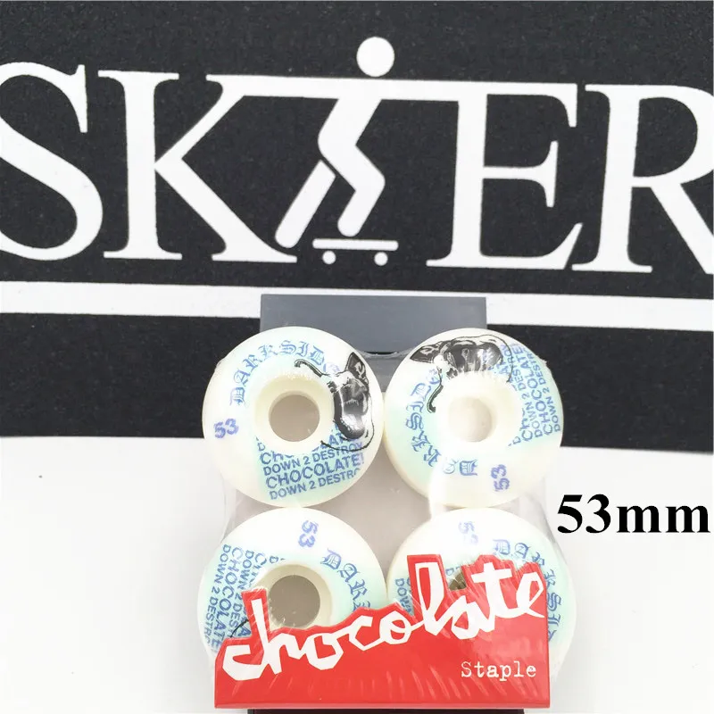 USA العلامة التجارية برو سكيت عجلات بو 50-55 ملليمتر لوح التزلج عجلات روداس مزدوجة الروك تزلج مجلس عجلات