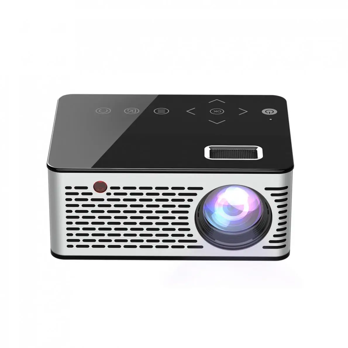 T260 العالمي 116 بوصة المحمولة مصغرة جهاز عرض (بروجكتور) ليد 320x240 القرار الوسائط المتعددة مع لمسة زر للمنزل والترفيه