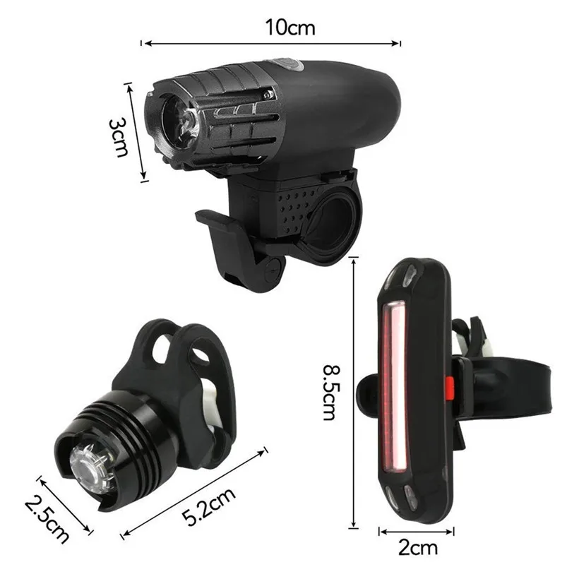 Lampe Torche Led Rechargable USB Bike Light Set Waterproof Bike Light Front And Rear Bike Lamp Clip Light Zaklamp 40MR1101