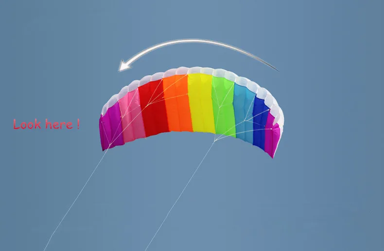 HOT SELL New 2.7m  Dual Line  Power Parafoil Kite Boarding / Surfing So Exciting and Good Flying 5