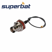 Superbat IPX/u. fl байонетное гнездо Перемычка-хвостик 1,13 мм кабель 15 см для беспроводной