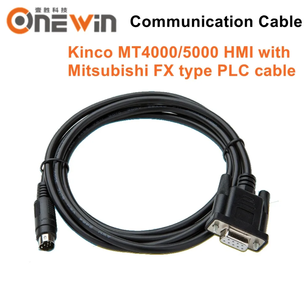 

Kinco MT4000/5000 HMI touch screen connect Mitsubishi FX model PLC cable communication between the PLC and HMI