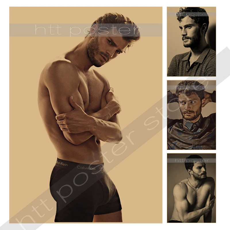 

Fifty Shades of Grey Jamie Dornan Dakota Johnson Home Furnishing decoration Kraft Movie Poster Drawing core Wall stickers
