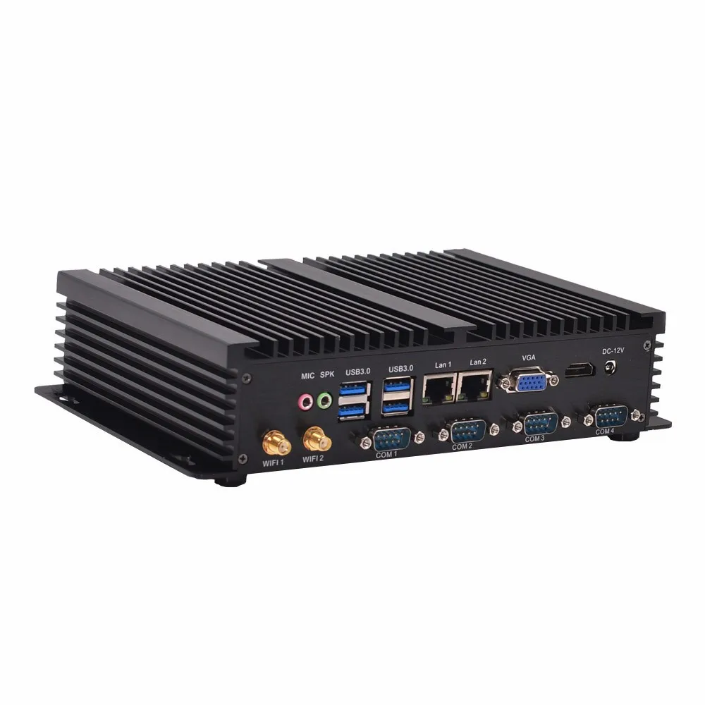 100 New celeron 1037U Desktop computer with 4 RS232 Dual LAN linux computer win 7 win