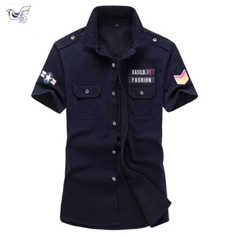 

XIYOUNIAO plus size M~5XL 6XL new mens summer cotton Short sleeve army Air force one Polo shirt men breathable camisa masculina