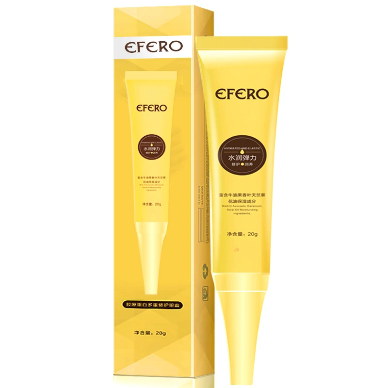 efero 5pair Anti-wrinkle Collagen Eye Mask Eye Patches for Eye Bags Anti-Puffiness Face Mask+1pcs Dark Circle Remover Eye Cream